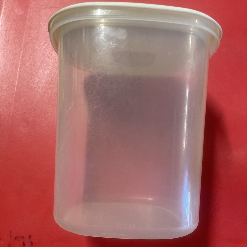 Vintage Rubbermaid Servin' Saver #6 Plastic Container 3 Qt. with White Lid